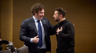 A fines de enero, Milei y Zelensky se encontraron en Davos, ámbito tuvieron una cumbre bilateral y se repartieron elogios.
