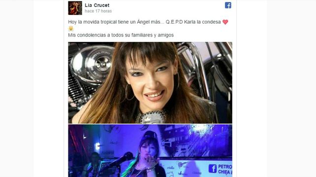 Murió una cantante de cumbia en un accidente doméstico
