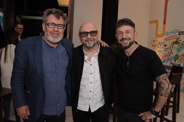 Milo Lockett, Raúl Damelio y Martín Ron. (Jurados del Concurso) 