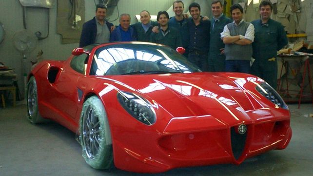 El modelo Diva de Alfa Romeo terminado tras tres días de intenso