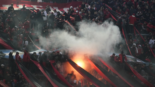 El hincha de Newells copó las tribunas del estadio Unico de San Nicolás.
