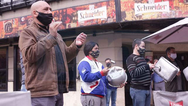 Protesta de gastronómicos y hoteleros en Paraná&nbsp;