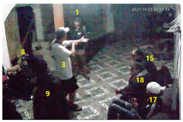 Imagen de las cámaras de seguridad que tenía instaladas el Chupa Sosa en su casa
