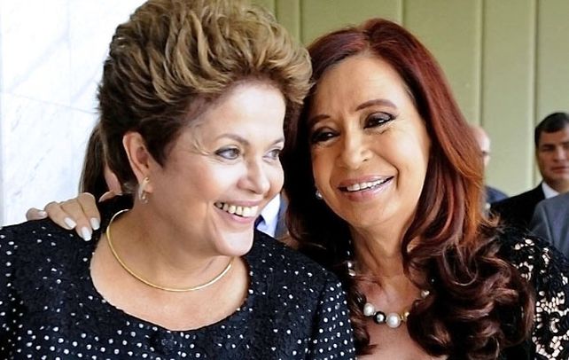 Dilma Rouseff y Cristina.