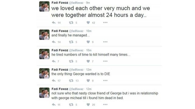 George Michael se suicidó, aseguró su pareja en redes sociales
