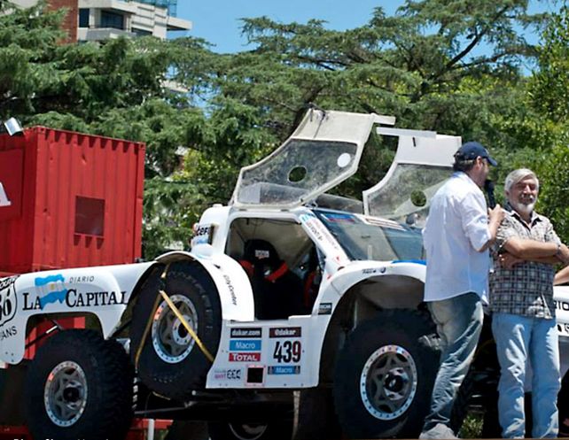 La primera vez. Monti (en el medio) y Marrocchi (derecha)