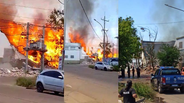 Un incendio devoró parte de una distribuidora de pañales y generó pánico en barrio Don Bosco