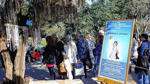 Virgen del Cerro. En marzo se retomaron las actividades en el santuario bajo la advocación de la Inmaculada Madre del Divino Corazón Eucarístico de Jesús.