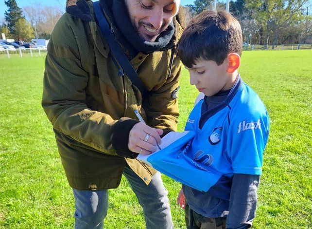 Rugby: semilleros del Rowing viajaron a La Plata y estuvieron con Pichot