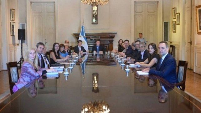 Reunión de Milei con su gabinete