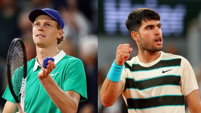 Alcaraz va por el bicampeonato en Roland Garros ante Sinner