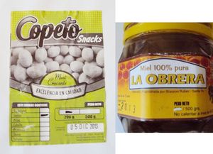 La Assal prohibió la comercialización del maní crocante Copeto Snacks y la miel La Obrera