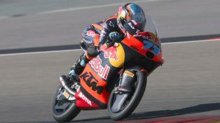 Valentín Perrone volvió al podio en Moto3 con un tercer puesto en el GP de Gran Bretaña