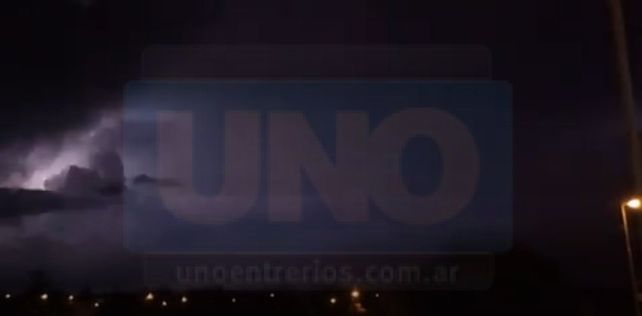 VIDEOS: Así llegaba la tormenta a Paraná