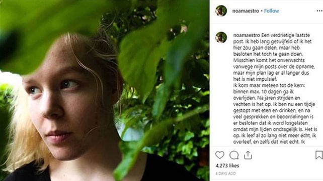 Adiós. La conmovedora despedida de Noa Pothoven