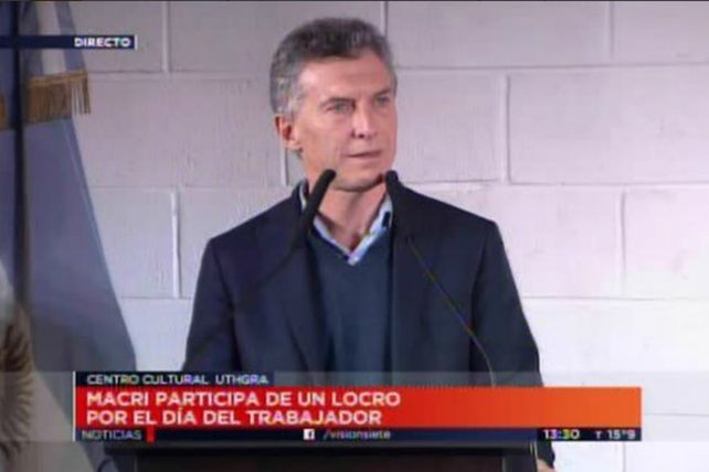 El presidente almorzó con trabajadores en la sede de la Uthgra.