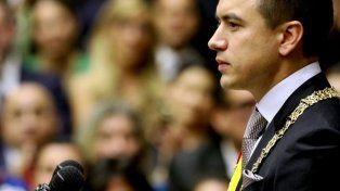 Daniel Noboa asumió un nuevo mandato en Ecuador con un fuerte mensaje contra las mafias