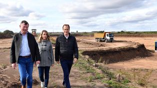 El gobernador, Gustavo Bordet, estuvo hoy en Crespo y en San Benito.&nbsp;
