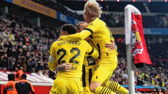 Borussia Dortmund venció a Bayer Leverkusen en la Bundesliga