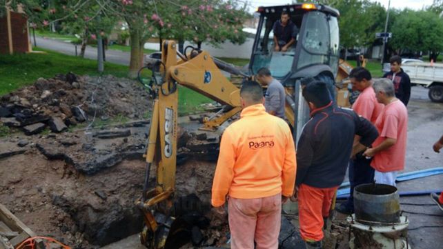Paraná: el servicio de agua potable se restablece durante la mañana