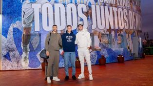Dibu Martínez se sumó este lunes a la selección junto a Gerónimo Rulli y Valentín Carboni.