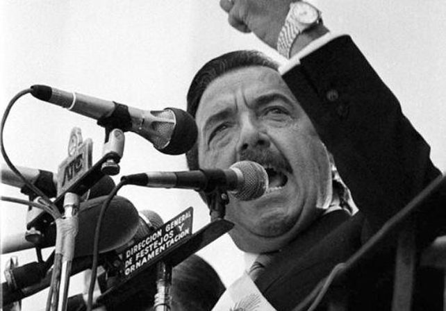 Alfonsín. Fue ícono de la recuperación de la democracia en 1983.