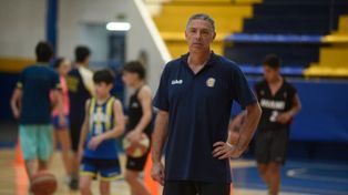 Hugo Coco Juan, el responsable de todo el básquet de Central que se puso en marcha con todo.
