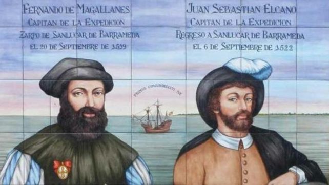 Estampa. Retrato de época de Magallanes