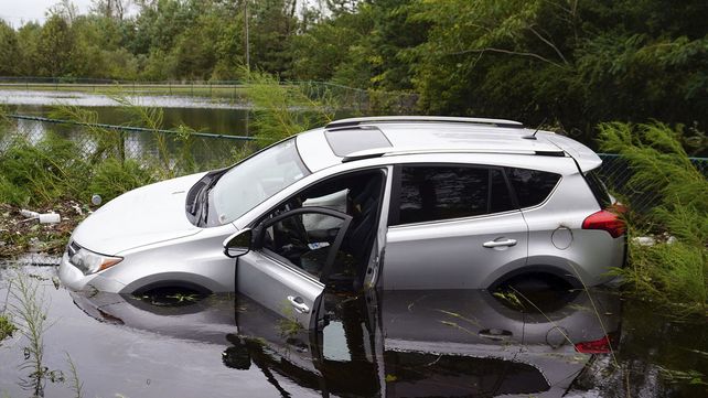 Imágenes del devastador paso del huracán Florence por Carolina del Norte