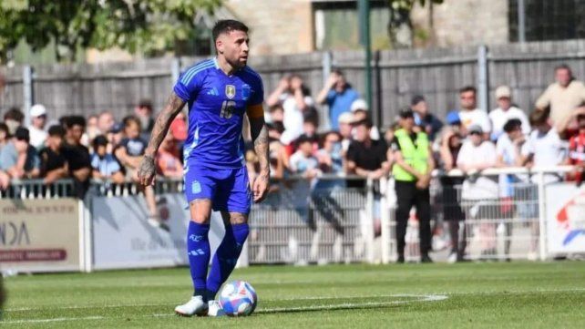 Nicolás Otamendi fue titular en la derrota de la Selección Sub 23.