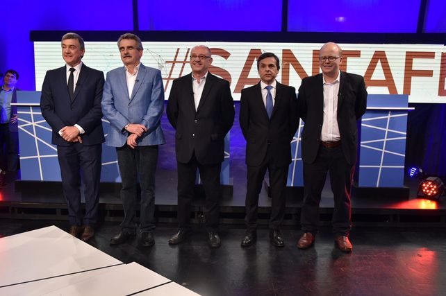 Tensión tras el corte. Contigiani y Cantard se cruzaron luego del debate televisivo.&nbsp;