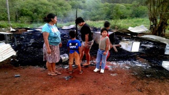 Magdalena. El marido la encerró con su hijito y prendió fuego a la casa.