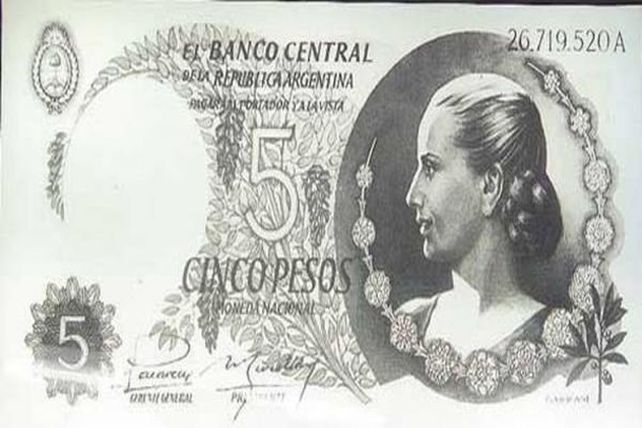 Quieren hacer un billete con el rostro de Evita