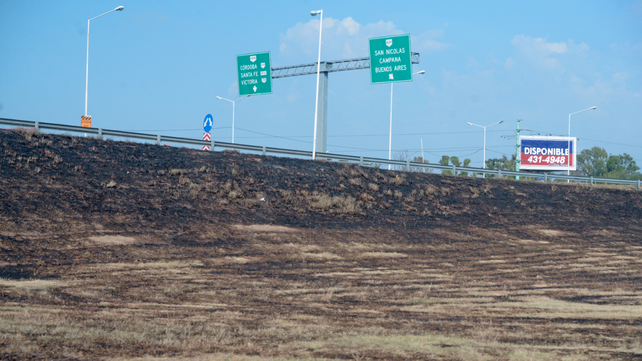 La Circunvalación es uno de los puntos donde más se detectaron incendios de pastizales en lo que va de 2022.