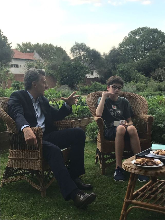 Macri y Santino hablaron de todo
