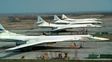 Bombarderos estratégicos Tu-160 en la base atacada, la Engels, a más de 600 km de la frontera con Ucrania.&nbsp;
