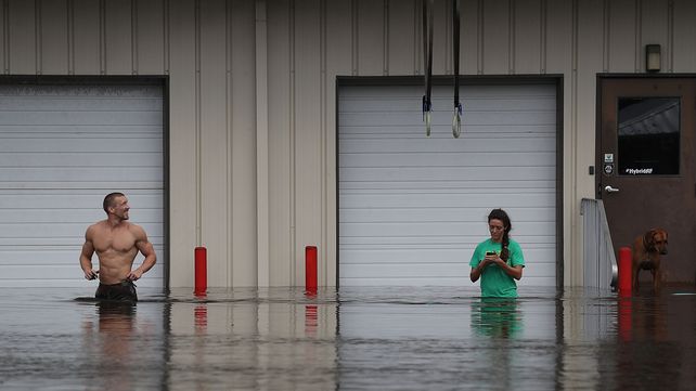 Imágenes del devastador paso del huracán Florence por Carolina del Norte