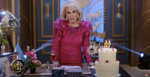 La emoción de Mirtha Legrand La emoción de Mirtha Legrand