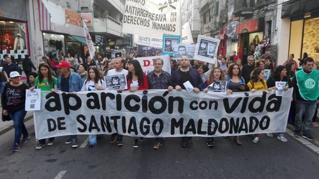 El reclamo. Miles de personas se movilizan por Santiago Maldonado