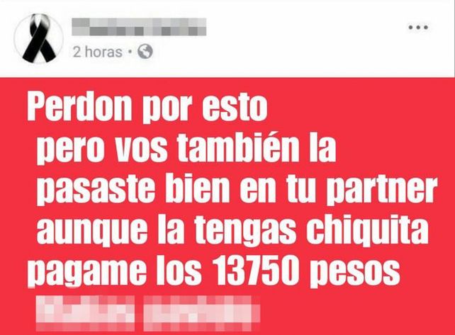 Una travesti denunció en Facebook a los clientes que no le pagaron