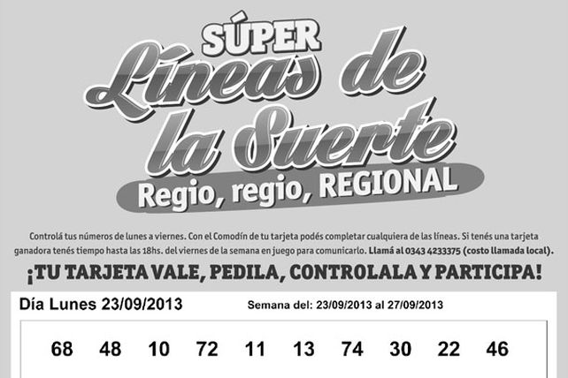 Seguí jugando con las Súper Líneas de las Suerte