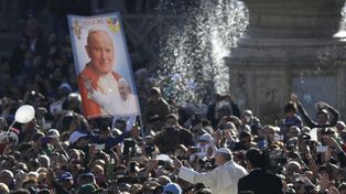 El Papa Francisco conmemoró la elección de Juan Pablo II