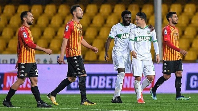 Victoria de Sassuolo en el cierre de la 31ª fecha del Calcio