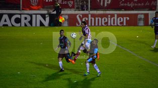 Lo felicité al final del partido