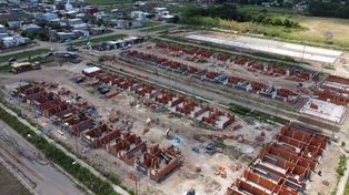 Edificaciones. Uno de los complejos habitacionales, cogestionados por el programas Casa Propia.