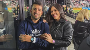 María Sol Messi, la hermana menor de Lionel, junto a su pareja Julián Arellano. La joven está fuera de peligro tras el incidente vial que tuvo en Miami.&nbsp;
