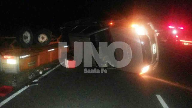 Choque frontal con siete heridos en el acceso a Villa Guillermina