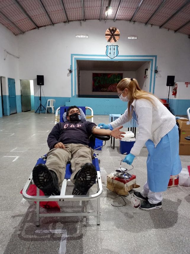 Argentino se sumó a la campaña de donación de sangre