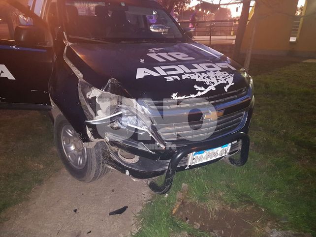 El patrullero fue baleado por los delincuentes