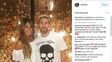 Felices. La foto que colgó La Pulga junto a Antonella en las redes sociales.